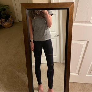 BP Black Mesh Slit Leggings